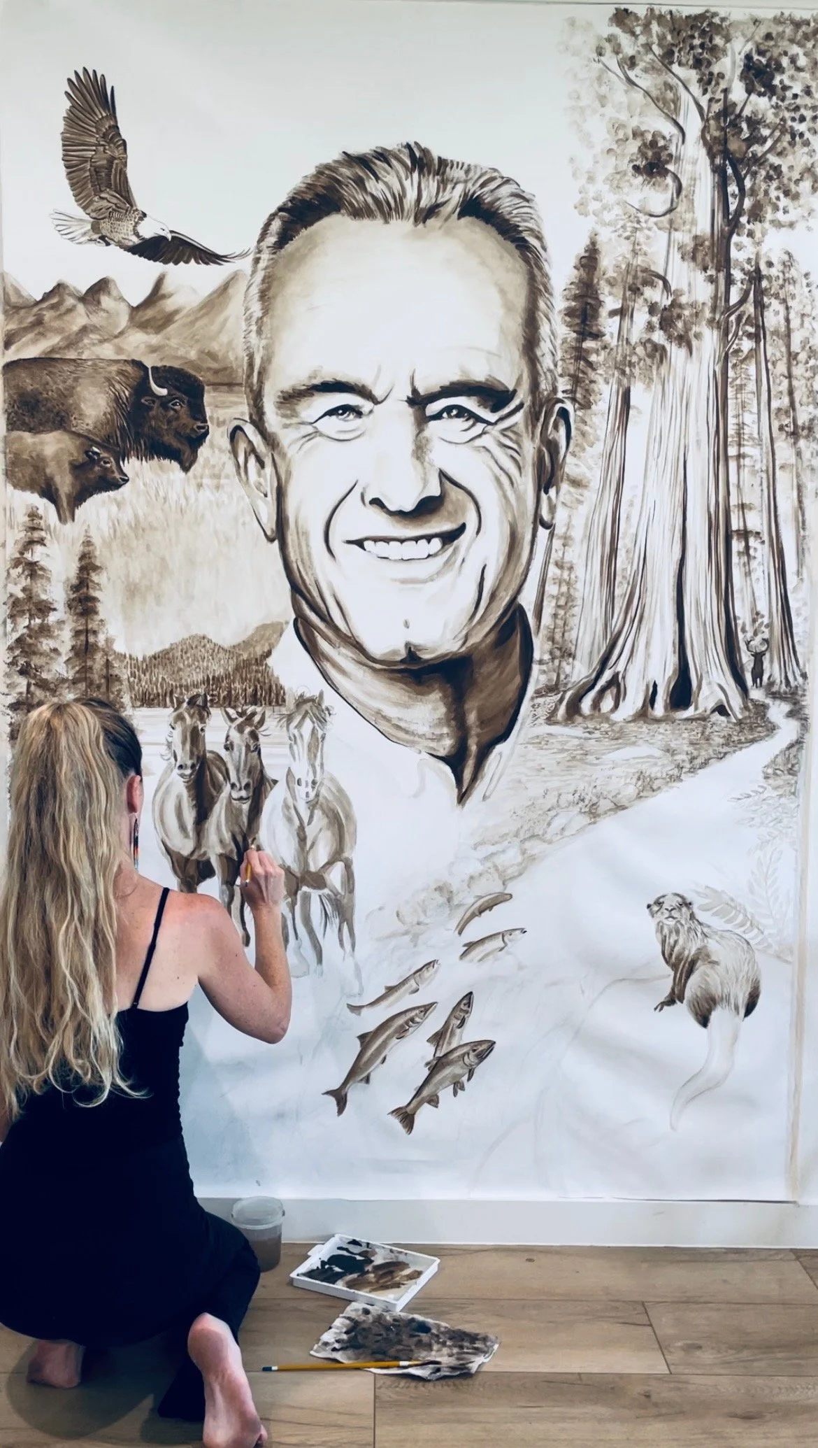 MAHA — Original Visionary Painting — original painting by Tiffany Love